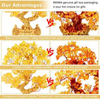 Feng Shui Citrine/Yellow Crytal Money Tree Bonsai with Chinese Decoration for Luck and Wealth - Image 3