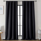 Simplebrand Ava Halloween Black Blackout Curtains by Simplebrand