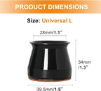 24 Pcs Chair Leg Floor Protectors - Image 7