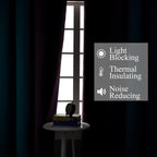 Ombre Teal and Purple Blackout Curtains - Image 3
