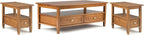 SIMPLIHOME Warm Shaker Solid Wood Transitional-Style 48-inch Wide Coffee Table by SimpliHome
