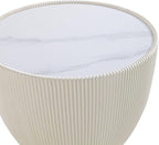 Manhattan Comfort Anderson Modern 18" Round End Table 2.0 | Ceramic Marble - Image 5