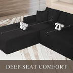 104" Convertible Sectional Couch - Image 4