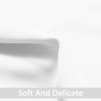 Yakamok Room Darkening Curtains 52x54 inch Length Pure White-Living Room | 2 - Image 3