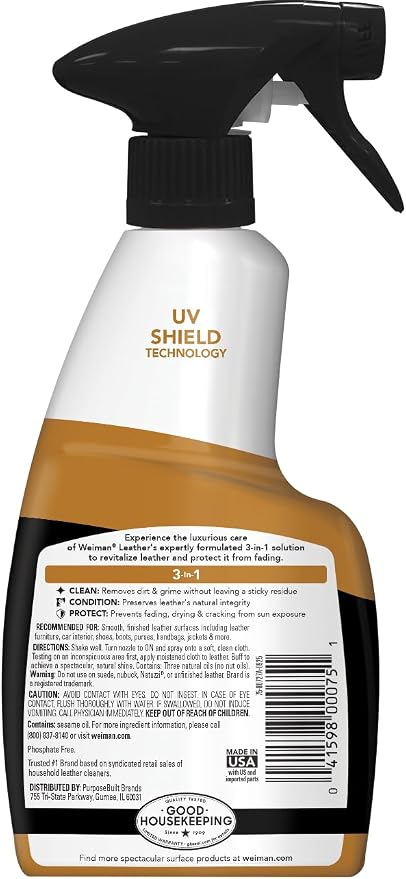 Weiman Leather Cleaner and Conditioner - Image 2