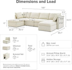 mopio Oversized Modular Sectional Sofa - Image 2