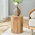 Round Side Table, End Table Living Room Table, Sofa Couch Bedside Table by BAOPIN