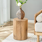 Round Side Table, End Table Living Room Table, Sofa Couch Bedside Table by BAOPIN