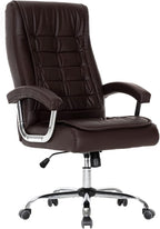 Executive Office Chair Adjustable Leather Chair High Back Swivel Office Desk by HOXNE
