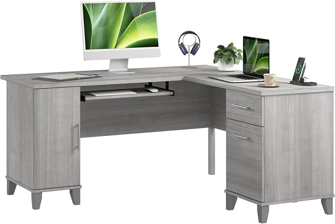 Bush Home 60-Inch L-Shaped Desk by BushHome