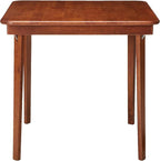 MECO Stakmore Classic Straight Edge Solid Wood Folding Card Table, Cherry Frame - Image 6