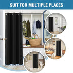 H.VERSAILTEX Doorway Curtain Blackout Closet Door Curtain Room Divider Window - Image 5