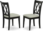 East West Furniture CLC-BLK-C Clarksville Dining Room Chairs by EastWestFurniture
