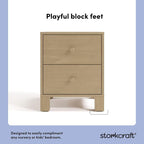 Storkcraft California 2-Drawer Nightstand – GREENGUARD Gold Certified, Premium - Image 6