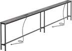 SUPERJARE 110.2 Inch Sofa Table by SUPERJARE