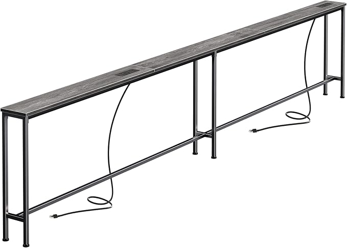 SUPERJARE 110.2 Inch Sofa Table by SUPERJARE