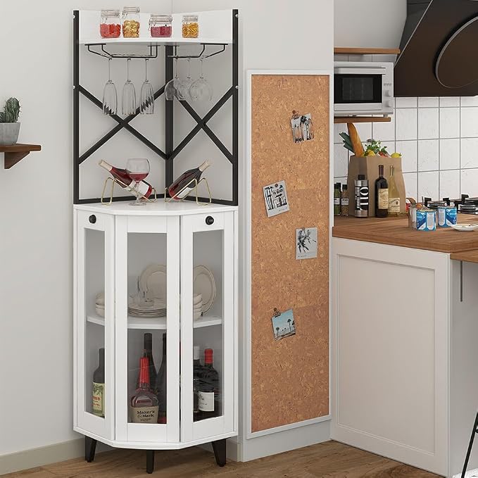 COCO DESIGN Corner Wine Cabinet - Image 3
