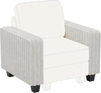 Belffin Plush Corduroy Modular Sectional Sofa Armrest Part Module by Belffin