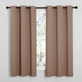 NICETOWN Cappuccino Small Window Kitchen Blackout Curtains, Thermal Insulated by NICETOWN