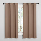 NICETOWN Cappuccino Small Window Kitchen Blackout Curtains, Thermal Insulated by NICETOWN