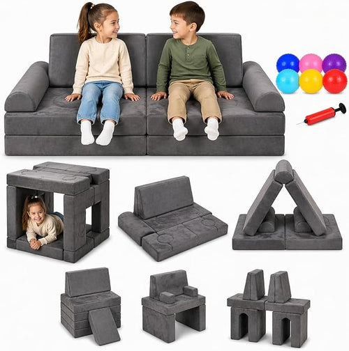 10 PCS Modular Kids Play Couch by Unknown