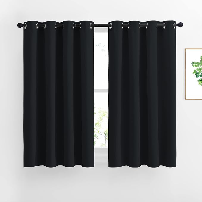 NICETOWN Black Out Curtains 54 inch Long by NICETOWN