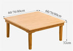 Folding Square Table, Korean Solid Wood Dining Table/Study Table/Coffee - Image 2