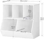 HOOBRO Kids Bookshelf, Bookcase Footboard, 31.5" L Toy Storage Cubby, - Image 3