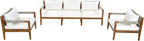 VilroCaz 3-Piece Patio Conversation Set, All Weather Sectional Sofa Set - Image 4