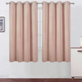 Blush Blackout Curtains 52 x 63 Inch Length/Set of 2 Curtain Panels/Thermal by Lemomo