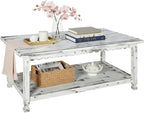 Country Cottage 42-Inch Farmhouse Coffee Table by AlaterreFurniture