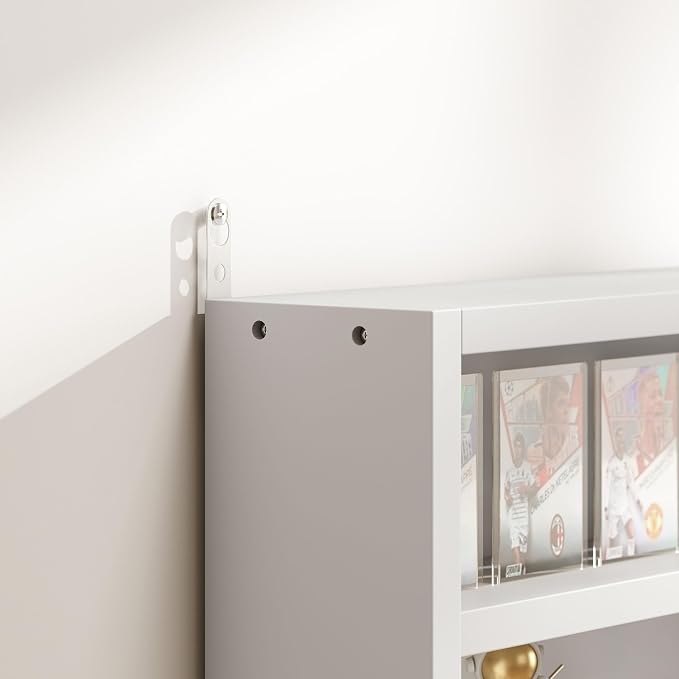 HOMCOM 5-Tier Display Cabinet, Glass Door Cabinet - Image 9