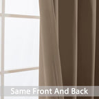 Yakamok Room Darkening Curtains 52x84 inch Length Khaki-Living Room | 2 panels - Image 5