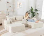 105" Convertible Sectional Couch - Image 6