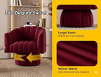 Dewhut Swivel Accent Chair, 360° Swivel Barrel Chair - Image 6