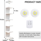 Fixwal Wall Decor 7 Tier Wall Shelf Unit Floating Shelves - Image 3