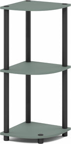 Furinno Turn-N-Tube Corner Shelf, 3-Tier Corner Bookshelf, Display Storage - Image 6