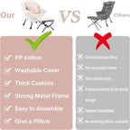 Lazy Chair with Ottoman, Large Accent Chair with Ottoman and a Throw Pillow - Image 6