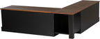Linon Harris Black and Walnut Backless Kitchen Dining Nook - Image 11