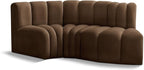Meridian Furniture 103Brown-S3D Arc Collection Modern | Contemporary Modular by MeridianFurniture