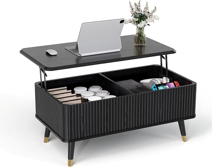 SULIVES Lift Top Coffee Table - Image 8