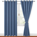 Grommet Blackout Curtains for Bedroom, 60 x 72 Inches, Window Drapes, Living by Hiasan