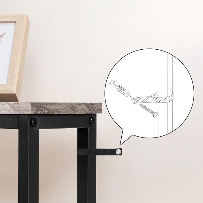 HOOBRO 2 Pack Narrow Console Table, 29.5" Small Entryway Table, Thin Long Sofa - Image 7