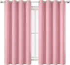 Pink Blackout Curtains 66 x 63 Inch Length/Set of 2 Curtain Panels/Thermal - Image 2
