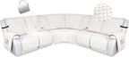 HDCAXKJ 100% Waterproof Reclining Sectional Couch Covers L Shape Recliner Sofa by HDCAXKJ