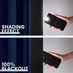 SimpleHome Navy Blue 100% Blackout Curtains Room Darkening Living Room 72 | - Image 4