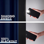 SimpleHome Navy Blue 100% Blackout Curtains Room Darkening Living Room 63 | - Image 4