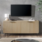 Walker Edison Reema Fluted 4-Door Kitchen Sideboard Buffet Console, 69 Inch - Image 8