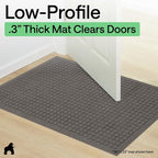GORILLA GRIP® Ultra Absorbent Front Door Mat Outside Entrance, Traps Dirt and - Image 9