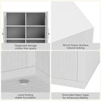 Buffet Cabinet with Storage, Modular Accent Sideboard Modern Credenza with DIY - Image 6